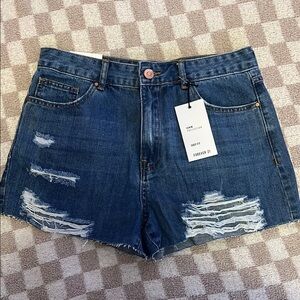 Forever 21 - Easy Fit Ripped Denim Shorts